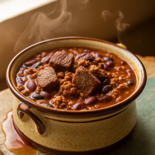 Smoky bbq beef chili