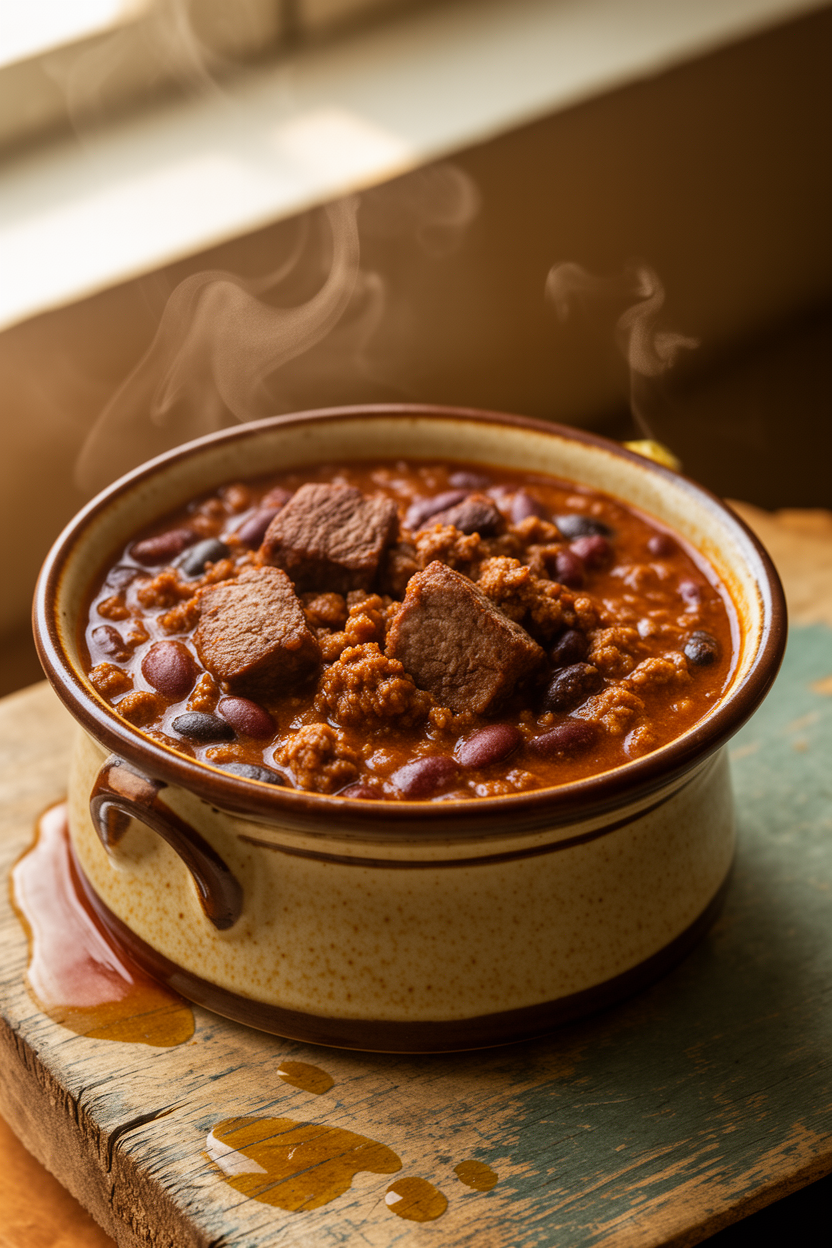 Smoky bbq beef chili