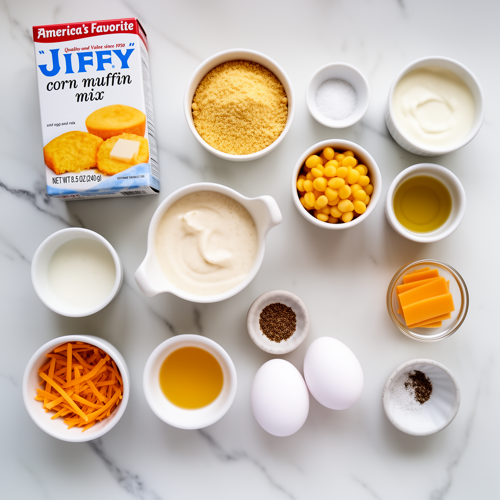 sweet corn cornbread casserole ingredients