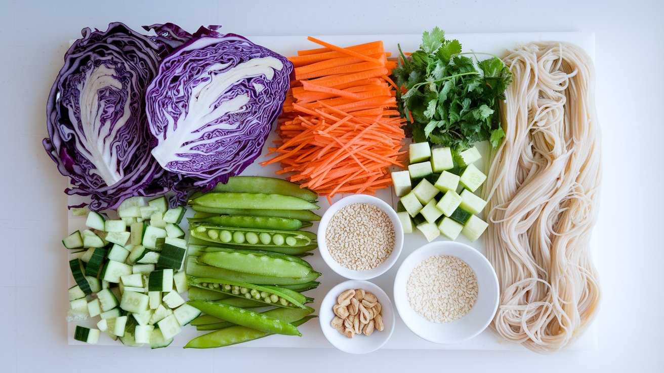 Thai Peanut Rice Noodle Jar - step 2