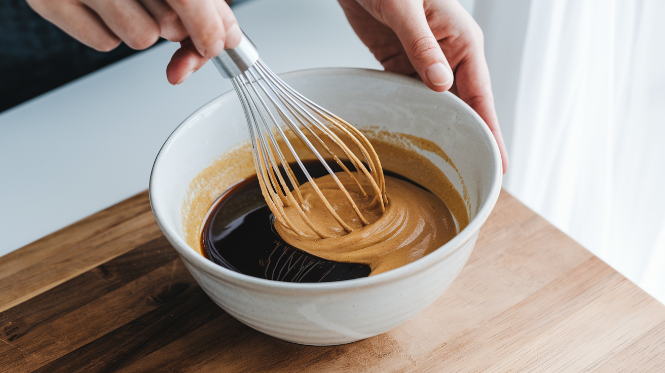 Thai Peanut Rice Noodle Jar preparation