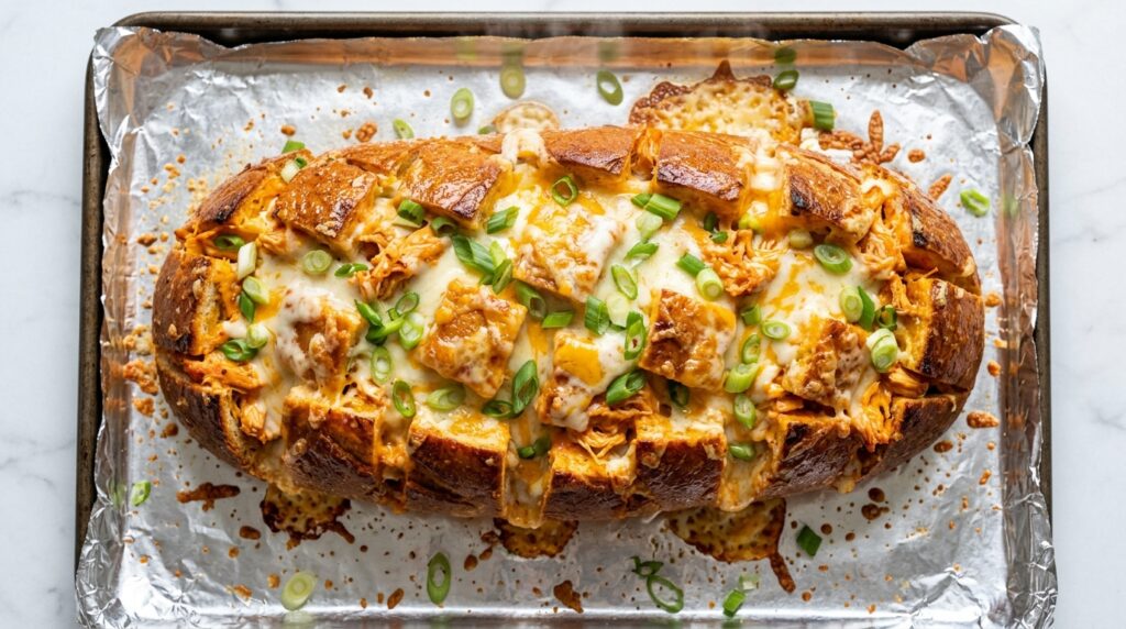 Buffalo Chicken Stuffed Bread - step 4