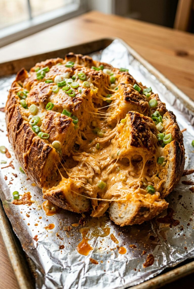 buffalo chicken stuffed bread