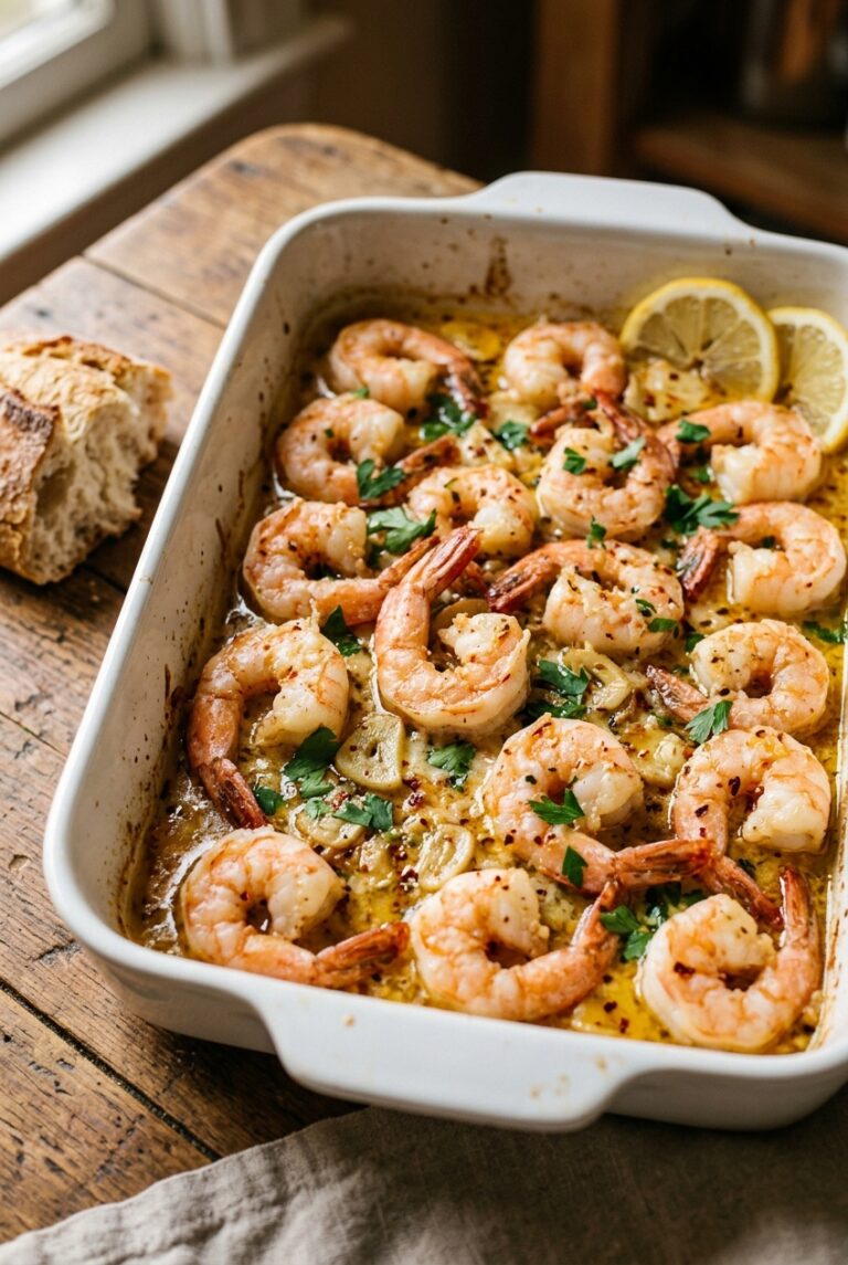 Coastal Grandmother Shrimp Scampi Bake image