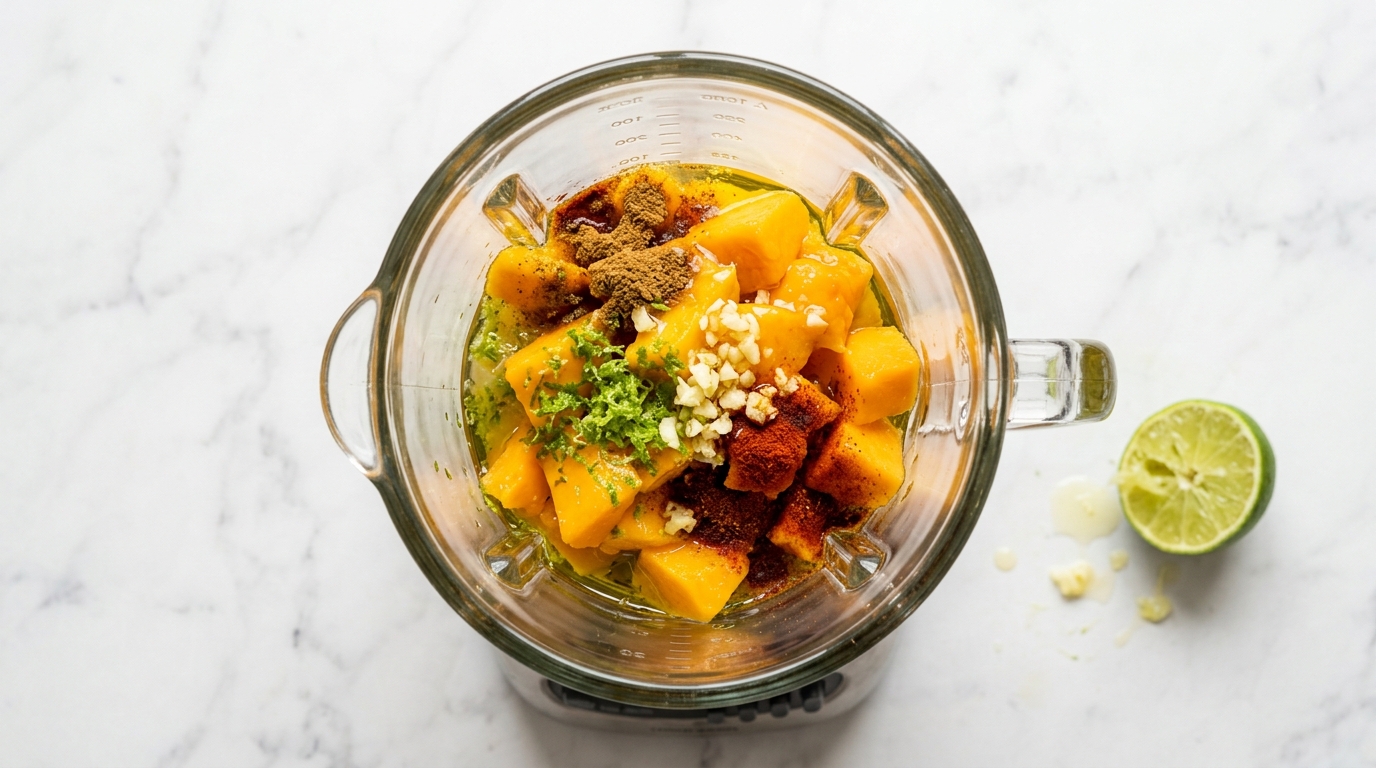 Grilled Mango Lime Chicken and Rice - step 1
